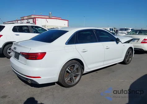 2017 Audi A4 2.0T Ultra Premium from USA, damaged, VIN WAULMAF43HA159695